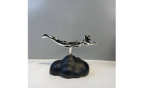 Resin Flying Sleek Figure Home Decoration Available for Purchase Office