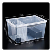 Easy Feeding Entry Plastic Herpetological Breeding Box Stackable Design Transparent Habitat Ventilated Small Pet Container for Breeders