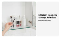 Multi-Compartment Tray Compartmentalized Design Narrow Cosmetic Tray for Vanity