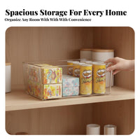 Clear Stackable container adaptable Use Stackable Pfinalic container sturdy for Refrigerator