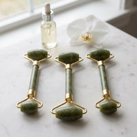 Zinc Alloy Jade Roller and Gua Sha Set for Face and Body Massage