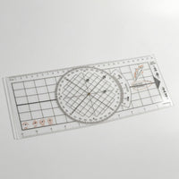 Clear Nautical Chart Plotting Instrument Flat Marine Chart Drafting Tool Sturdy Navigation Ruler Long-Lasting for Students