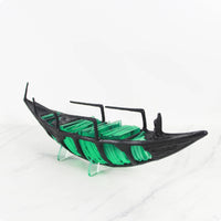 Decorative Boat Sculpture Open Frame Metal Boat Sculpture Cast Construction Home Decor for Lobby