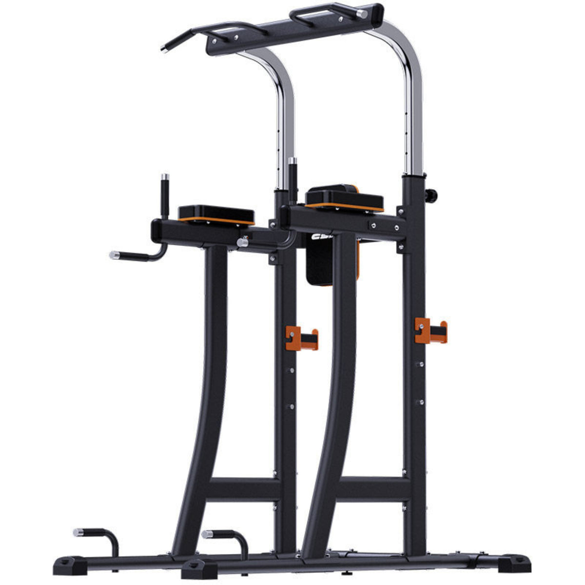Exercise Tower Freestanding Calisthenics Station Power Tower with Weight Bench Workout Station Heavy-duty Steel Structure Ergonomic Adjustable Design Suitable for Strength Training Home Gym
