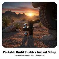 Aluminum Alloy Vehicle Accessory Adjustable Trailer Arm Double-Ball Tow Arm for Towing
