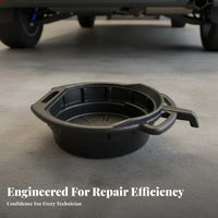Oil Drain Pan Construction Oil Change Pan Heavy Duty Drip Tray for Car Mechanics, Auto Technicians, Workshop, Garage, Driveway