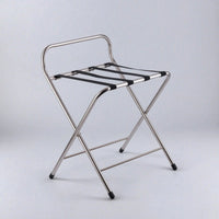 Luggage Rack with Straps Foldable Folding Luggage Rack Space-Saving Suitcase Stand with Straps for Guests, Hotel, Guest Room, Bedroom