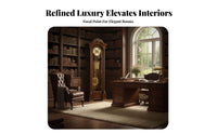 Grandfather Clock Mechanical Movement American Design Standing Clock High-End Design House Decoration for Collectors, Adults, Living Room, Hallway