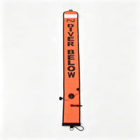 High-Visibility Inflatable Surface Marker Buoy Durable Surface Marker Buoy Portable Signaling Tube with Metal Loop Compact for Scuba Divers, Snorkelers, Snorkeling, Boat Trips