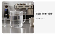 PC Water Carafe Heat Resistant Pitcher with Lid Temperature-Resistant Shatterproof Beverage Jug for Restaurants, Bartenders, Commercial Use