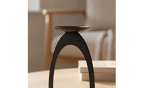 Candle Holder with Arched Frame Tabletop Pillar Candle Holder Modern Decor for Living Room