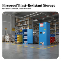 Fire-Resistant-Resistant Cabinet Double-Walled Construction Cabinet Fire Resistant Box for Lab Technicians, Professionals