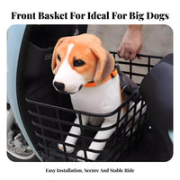 High Weight Capacity Large Dog Scooter Carrier Anti-Jump Design Electric Scooter Dog Seat Safe and Stable for Outdoor Travel, City Commuting