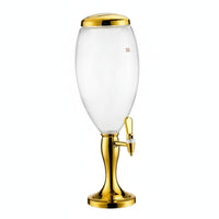 Freestanding Keg Beer Dispenser with Weighted Base Barrel-Shaped Keg Beer Dispenser Frothy Sturdy for Parties