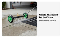 Quick Connect 2-in-1 Undercarriage Cleaner Includes Extension Wands Car Underbody Washer Easy to Convert for Garage Floor, Driveway, Patio
