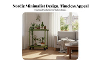 Multitier Design Rolling Plant Cart Floor-Standing Flower Rack with casters Household Storage Space-Saving for Home Decorators, Event Planners, Balcony, Living Room, Garden, Outdoor