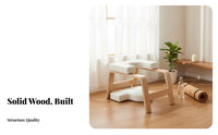 Solid Wood Frame Mind-Body Practice Headstand Bench Multifunctional Mind-Body Practice Inversion Chair Multi-Functional Headstand Bench Padded Cushion for Beginners, Yogis, Home Use, Gym
