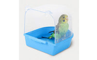 Easy to Clean Parrot Bathing Tub Clip on Design Parrot Bathing Container Transparent Bird Bathing Tub
