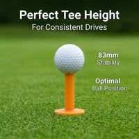 Silicone Tees Unbreakable, Low Friction Sporting Tees for Driving Range Practice, Stable Base Rubber Base Design