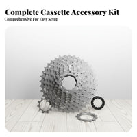 Mountain Bike Cassette Fluid Shifting Cassette-Type Freewheel Sprocket High Strength Steel Multi-Speed Cycle Cogs