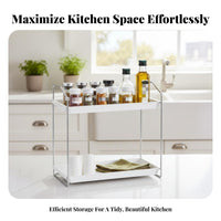Kitchen Seasoning Organizer Freestanding Stainless Stability for Busy Homes
