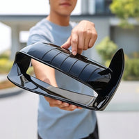 2 Pieces Kidney Grille with Vertical Slats Front Bumper Grille Direct Replacement Sporty Aesthetic ABS Construction Painted Glossy Surface Suitable for Car Styling German Vehicles