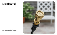 Flexible Tubing Garden Cooling Spray System Simple Installation Low Pressure Misting Line Easy Assembly for DIY Enthusiasts, Greenhouse