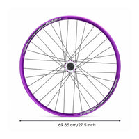 Threaded Mountain Bike Rear Wheel Double Wall Single Speed Rear Wheel Smooth Lightweight for Custom Conversions