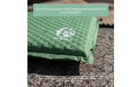 Built-in Headrest Inflatable Camping Sleeping Pad Quilted Camping Sleeping Pad Textured Inflatable Camp Mat 5 Cm Thick