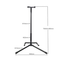 Portable Folding Guitar Stand Padded Tripod Guitar Stand Compact Universal for Guitarists, Beginners
