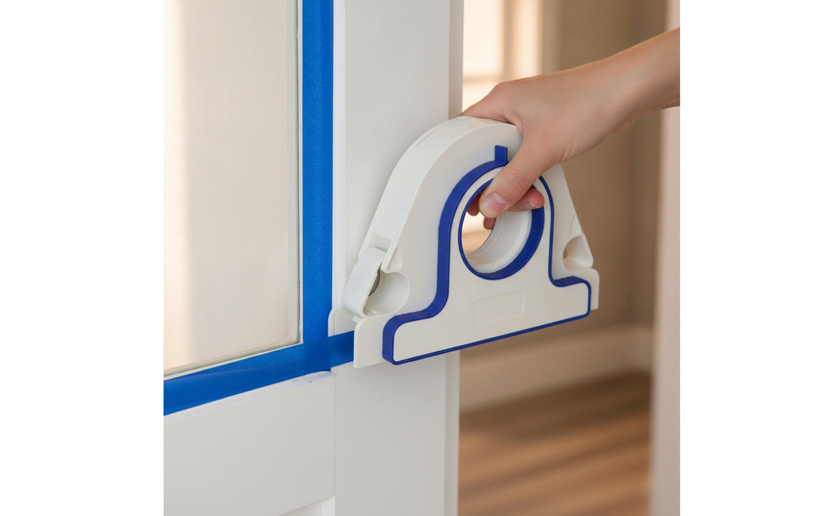 Hand-Held Painter's Tape Applicator Consistent Tape Applicator with Edge Guide Compact Lightweight for Painters