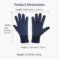 Winter Gloves Men Women Touch Screen, Thermal Warm Gloves for Cold Weather, Running Biking Outdoor Sports, Windproof Waterproof Anti-Slip Gloves