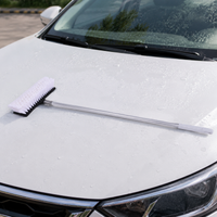 Aluminium Alloy Car Wash Brush 122cm Long Handle Soft Bristle Car Cleaning Brush