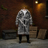 1/12 Scale Trench Coat Cloth Material 6 Inch Figure Clothing Realistic Design 6-Inch Figure Jacket for Collectors, Hobbyists, Display, Toy Photography
