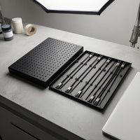 Perforated Model Painting Stand Built-in Storage Model Painting Stand Stable Support Clip Holder Board