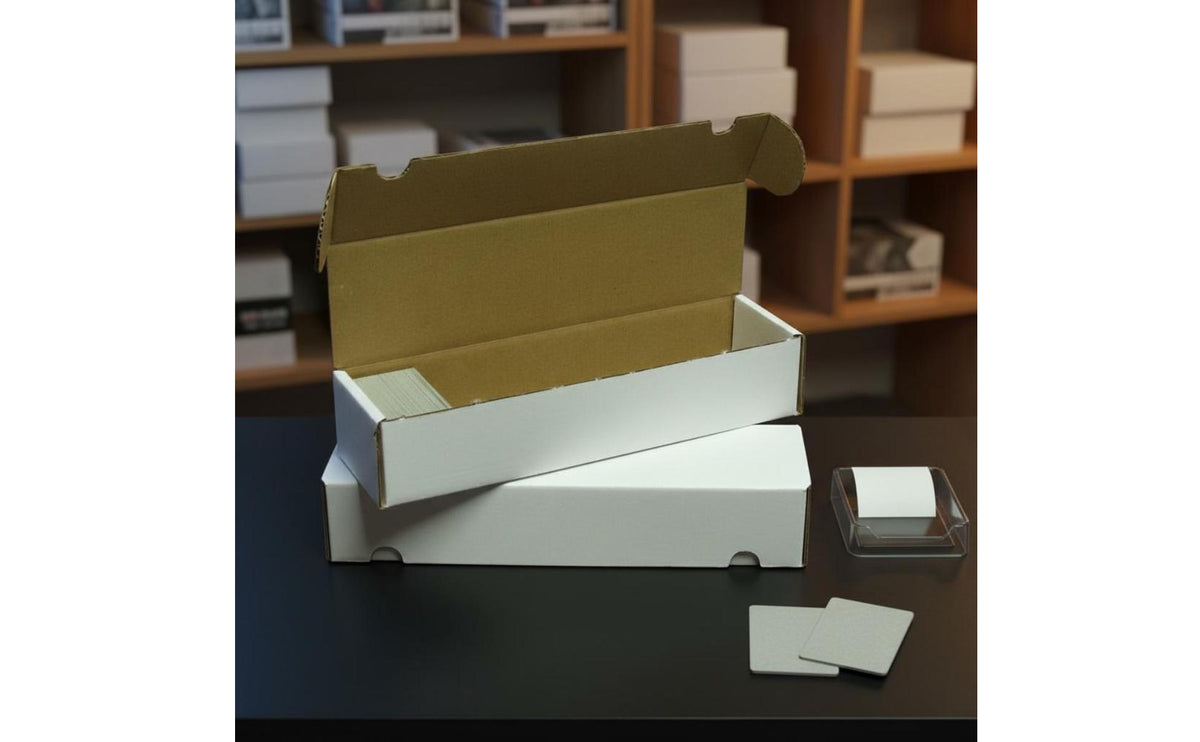 Large Capacity Trading Card Storage Box Sturdy Structure Corrugated Cardboard Card Box for Gamers