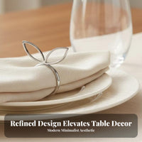 Bunny Napkin Holder Sturdy Alloy Easter Table Napkin Holder Festive Decoration Easter Serviette Buckle for Event Planners, Homemakers, Banquets