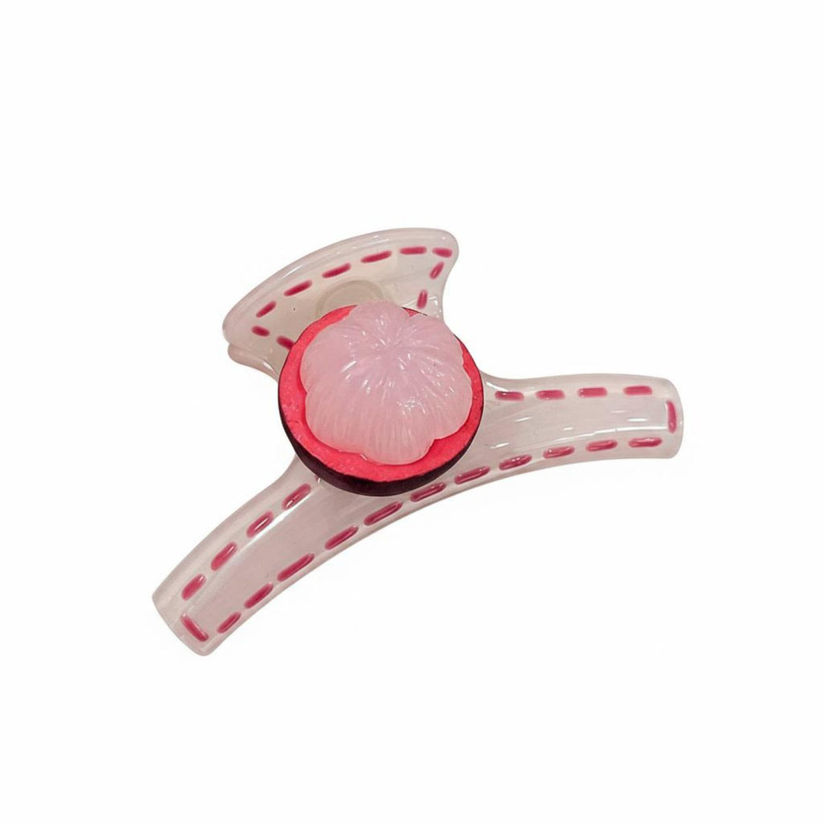 Fastener Sweet Design Jaw Grip Fastener Fruit Hair Grip Contrast Color No-Damage for Teenagers, Everyday Wear
