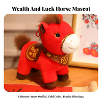 Year of the Horse Soft Toy Auspicious Gift Chinese New Year Horse Doll Stuffed Horse Doll Festivity Souvenir Horse Stuffed
