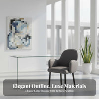 Luxury aesthetic Upholstered Backrest Chair Modern Minimalist Design Dining Seat Padded padding Indoor Seating Sturdy Frame for Restaurant Owners, Interior Designers, Hotel, Kitchen, Living Room, Home Office