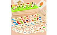 Educational Wooden Sorting Box with Lid Motor Skill Shape Sorter Box Counting Matching Game Vibrant for Playroom