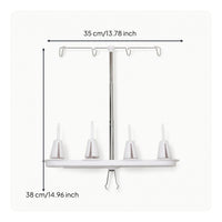 Four-Thread Spool Stand Space-Saving Thread Stand with Four Hooks Sewing Accessory Heavy-Duty Ergonomic for Quilters