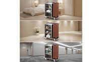 Hotel Cleaning Cart Commercial Utility Cart with Bag Heavy Duty for Housekeepers