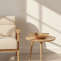 Star-Shaped Wicker Tray Shallow Star-Motif Weave Basket Decorative for Tabletop