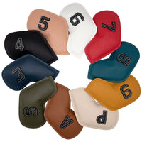 PU Golf Iron Headcover with Edge Stitching