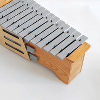 Metallophone Diatonic Glockenspiel Compact Xylophone with Metal Strips for Kids