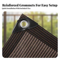 Balcony Privacy Screen Easy Installation Fence Privacy Screen Heavy Duty Patio Shade Cloth Reinforced Edges for Garden, Yard, Pool Area