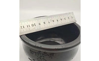 Thick Rim Rubber Feeding Bowl Embossed Handled Feeding Bowl Black