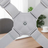 Invisible Smart Posture Brace Discreet Under Clothes Hunchback Corrector Strap Lightweight Back Posture Corrector Angle Monitoring for Children, Students, School, Study, Desk Work