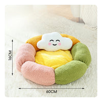 Floral Pet Bed Raised Airy Pet Bed Cute for Cats